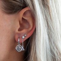 JWLS4U | Oorhangers Triangle Silver 2